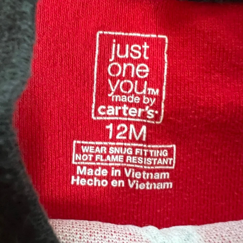 Carter's Red and Gray Kids Pajama Set